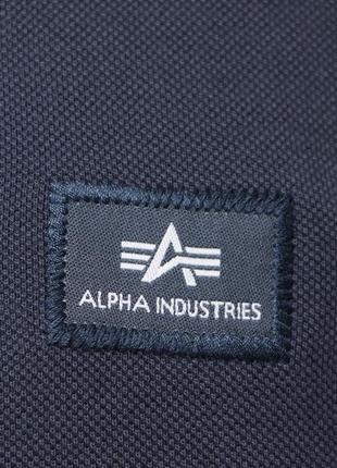Чоловіча  поло футболка alpha industries оригінал [  xxl-3xl ]7 фото