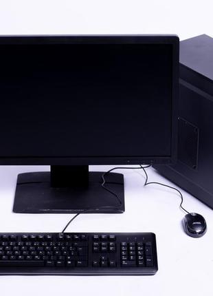 Б/у компьютер в сборе, intel core i5-6400, озу 12 гб, ssd 240 гб, монитор 24"