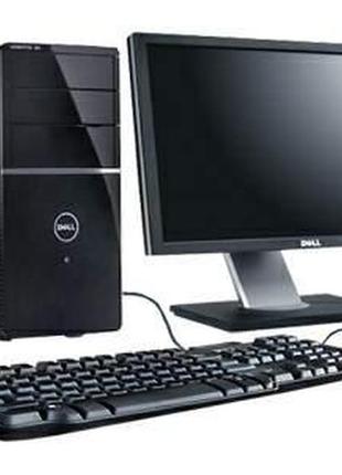 Б/в, комп'ютер у зборі, intel core 2 quad q6600, 4 ядра, озп 8 гб, hdd 320 гб, монітор 19"