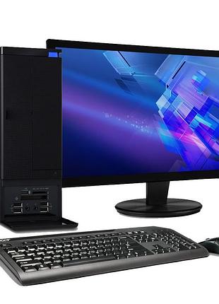 Б/в, комп'ютер у зборі, intel core i3 3220, 4 потоки, озп 8 гб, hdd 500 гб, відео 1 гб, монітор 24"