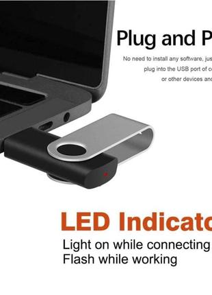 Usb 2.0 флешка 32 гб (32 gb usb flash drive) металева скоба