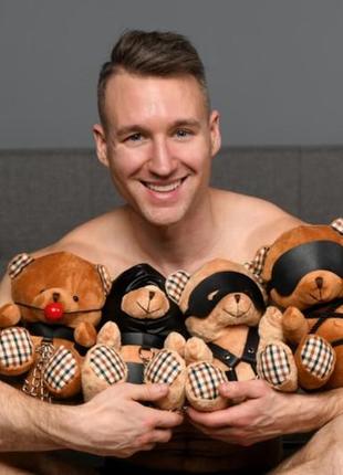 Игрушка плюшевый медведь rope teddy bear подарок для него или для нее бдсм6 фото