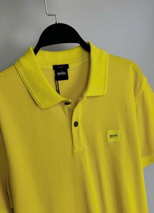 Hugo boss  футболка поло, у яскравому жовтому кольорі.5 фото