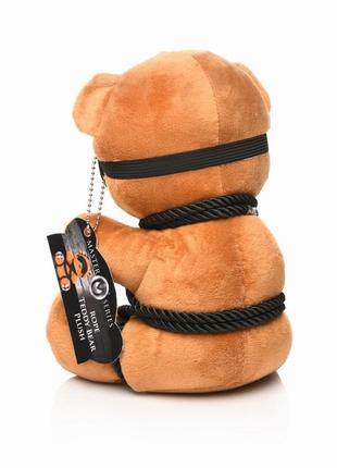 Игрушка плюшевый медведь rope teddy bear подарок для него или для нее бдсм3 фото