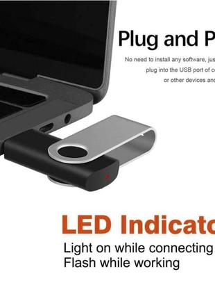 Usb 2.0 флешка 64 гб (64 gb usb flash drive) металева скоба
