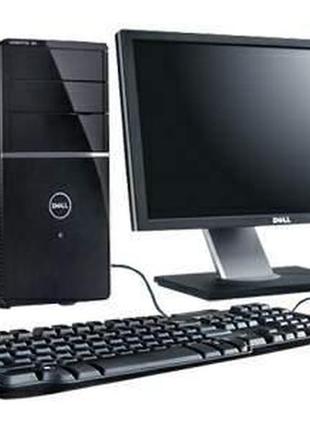 Б/в, комп'ютер у зборі, intel core 2 quad q6600, 4 ядра, озп 2 гб, hdd 500 гб, відео 512 мб, монітор 22"