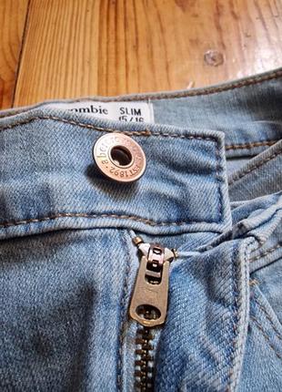 Брендовые фирменные подростковые легкие летние демисезонные стрейчевые джинсы aberumbie &amp; fitch,оригинал,новые с бирками,15-16 лет.5 фото