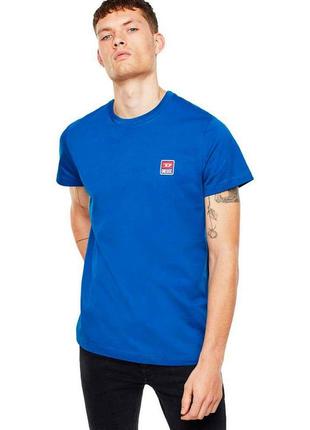 Чоловіча футболка diesel синього кольору.1 фото