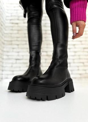 Новые черные зимние ботинки ботинки скидка4 фото