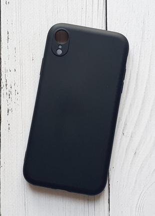 Чехол apple iphone xr для телефона силиконовый черный