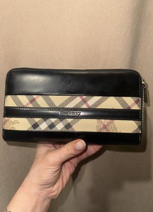 Портмоне гаманець burberry оригінал шкіра