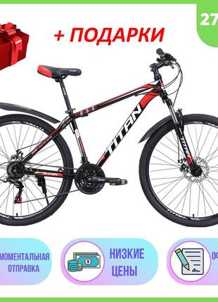 Спортивний гірський велосипед з сталевою рамою titan energy 27.5"17" 2021р, велосипед energy 27.5"17"