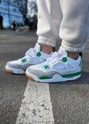 Air jordan 4 retro x sb pine green