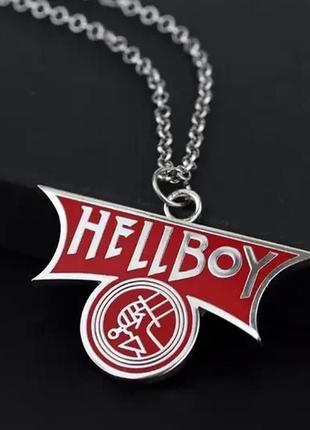 Ланцюжок із кулоном "hellboy/гелбой". ланцюг біжутерія з кулоном підвіскою. прикраси на шию