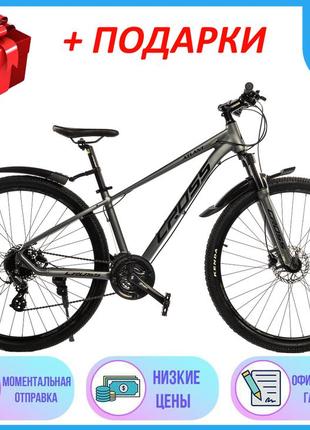 Спортивный горный алюминиевый велосипед 29 дюймов колеса cross atlant 29" рама 15", 2022р, кросс атлант 29"