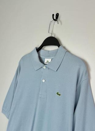 Lacoste футболка поло от всех любимого бренда. в сдержанном голубом цвете.2 фото