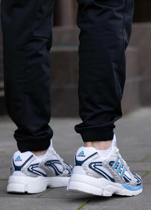 Чоловічі кросівки adidas responce silver white blue6 фото