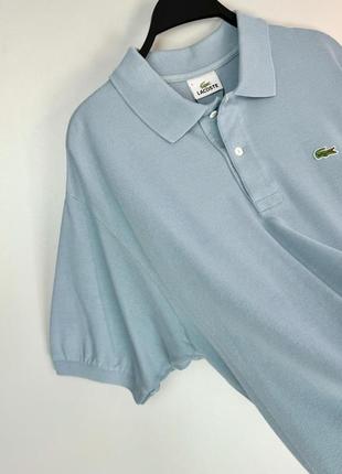 Lacoste футболка поло от всех любимого бренда. в сдержанном голубом цвете.3 фото