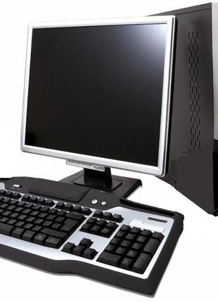 Б/у, компьютер в сборе, intel core i5-3470, 4 ядра, озу 4 гб, hdd 320 гб, монитор 17"