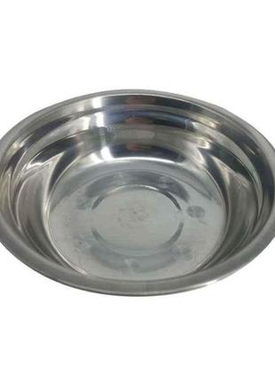 Миска 22см нержавіюча сталь висота 7см ст-02 тм китай