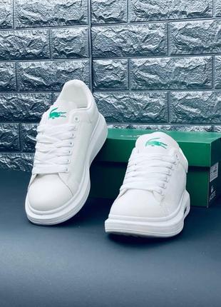 Женские кроссовки lacoste кеды белого цвета лакоста 36-41