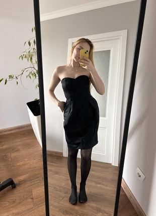 Платье черное massimo dutti размер s нарядное3 фото
