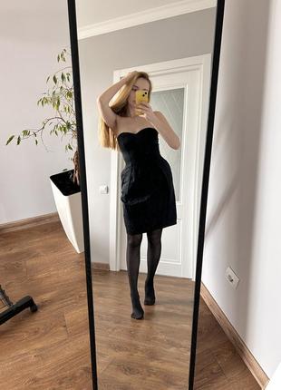 Платье черное massimo dutti размер s нарядное2 фото