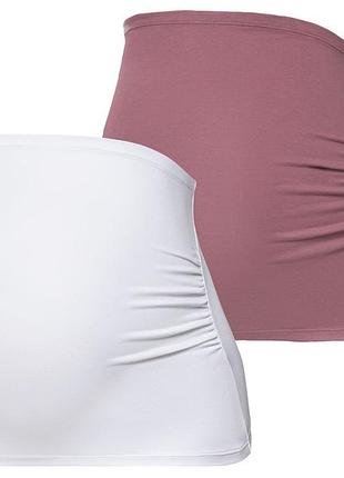 Пояс для вагітних набір 2 шт. бавовняні для жінки esmara lycra® 375173 s різнобарвний