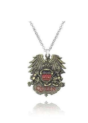 Ланцюжок із кулоном "queen — bronze". ланцюг біжутерія з кулоном підвіскою. прикраси на шию