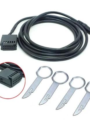 Aux кабель 3,5 мм для ford 6000cd 5000c 6006cdc focus mondeo + ключі