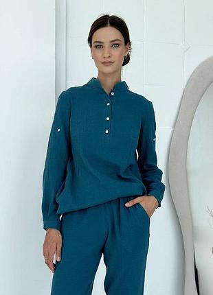 Сорочка nenka 3130-с04 m морська хвиля