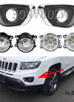 Противотуманные фары джип jeep compass renegade  cherokee 2011-2017