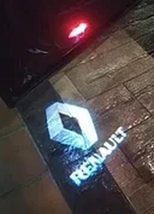 Підсвітка дверей із логотипом рено renault megan laguna