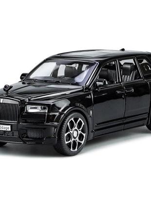Машинка игрушечная металлическая rolls-royce cullinan black badge 1:32