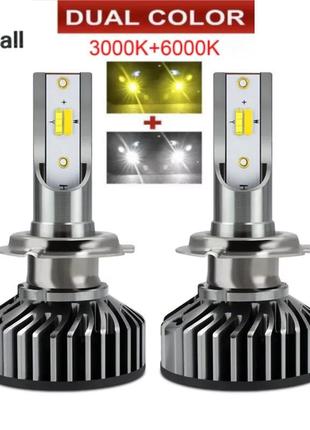 Світлодіодні автомобільні лампи led цоколь h11 н1 h7 н4 лампочки для автомобільних фар