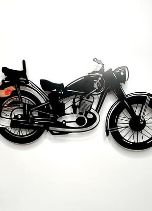 Декоративная картина из металла ретро мотоцикл иж-49, панно на стену