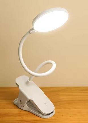 Аккумуляторная настольная лампа-прищепка sunlink jt-01 (перезаряжается)