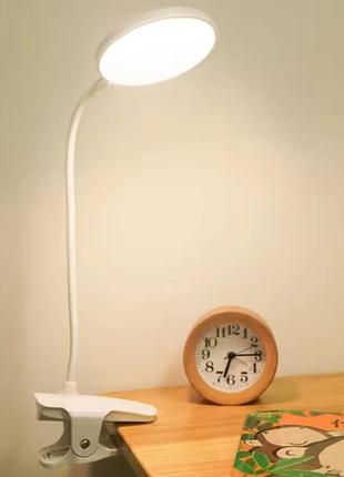 Аккумуляторная настольная лампа-прищепка sunlink jt-01 (перезаряжается)