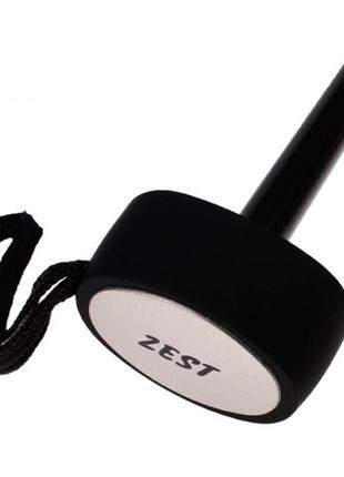 Компактный зонт zest 85510 плоский механика, 5 сложений черный