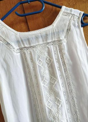 Красива блузка з мереживом біла блуза ззаду на гудзиках3 фото