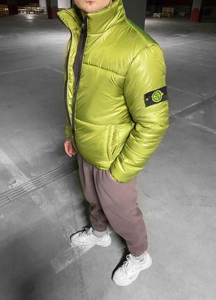 Куртка олива stone island / 7-471