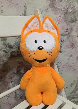 Нова плюшева іграшка коте 30 см кошеня помаранчевий мультгерой 4601