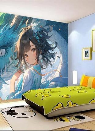 Дитячі фото шпалери з драконом "дракон у стилі аніме 3" - будь-який розмір! читаємо опис!