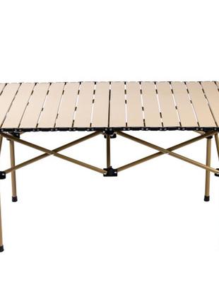 Стол для пикника складной 95*55*50 см, бежевый , стол для пикника раскладной, стол для отдыха