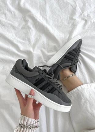 Кроссовки adidas campus x bad bunny graphite5 фото