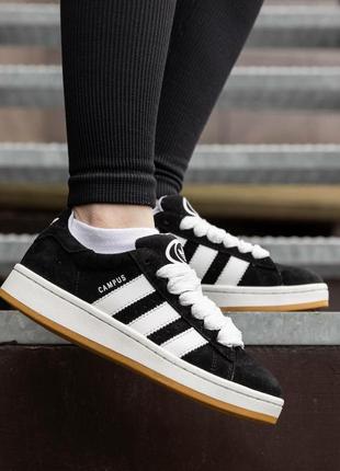 Жіночі кросівки adidas campus 00s core black7 фото