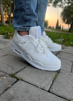 Чоловічі кросівки jordan 4 white3 фото