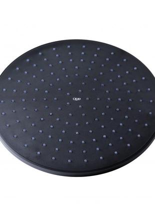 Лейка для верхнего душа qtap hlavova 230 мм округлая qthlava228o1zbb black matt