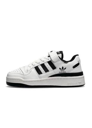 Стильні кросівки adidas forum low jokes black  женские кроссовки адидас на липучке белые с чёрным3 фото