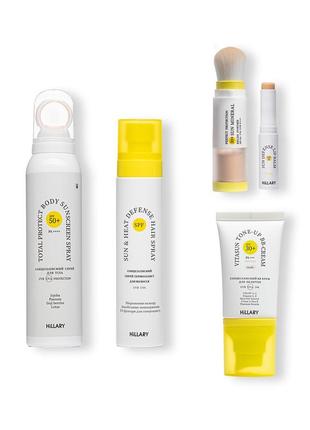Набір комплексного сонцезахисту hillary summer box nude